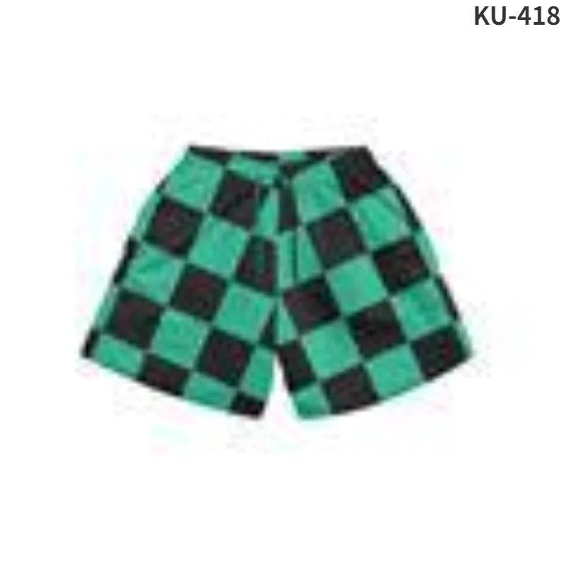 Anime Print Men’s Beach Shorts – Bold Summer Swimwear