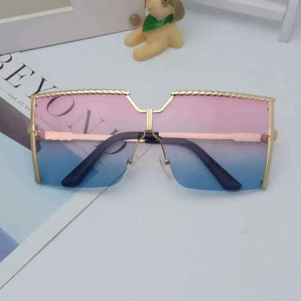 Trendy Frameless Sunglasses | UV400 Ocean Lens Fashion Shades