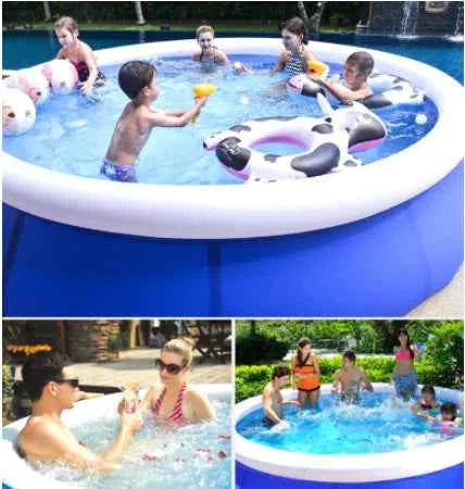 Bestway Inflatable Family Swimming Pool – Large Above Ground Pool for Adults & Kids (300x76cm, Durable PVC, Easy Setup)