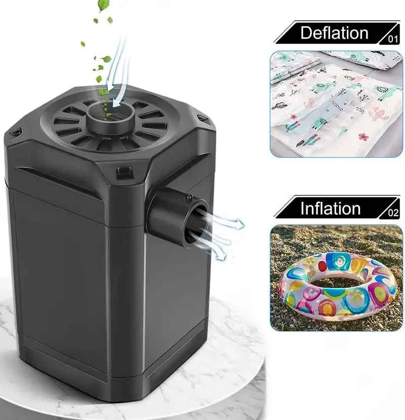 Wireless Electric Air Pump – Portable Rechargeable Inflator for Swimming Pools, Toys & Outdoor Gear