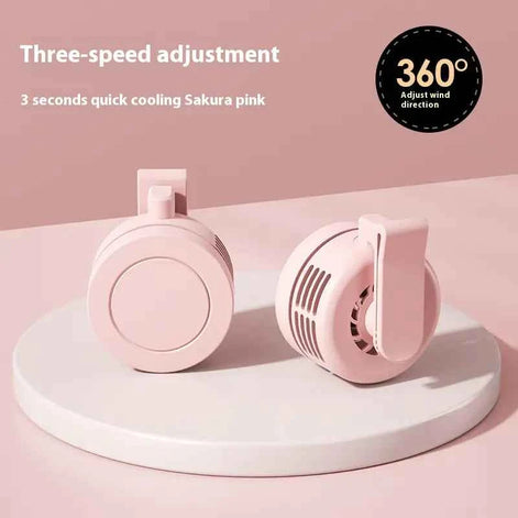 Mini USB Portable Fan – Compact, Quiet, Rechargeable with 3-Speed Settings