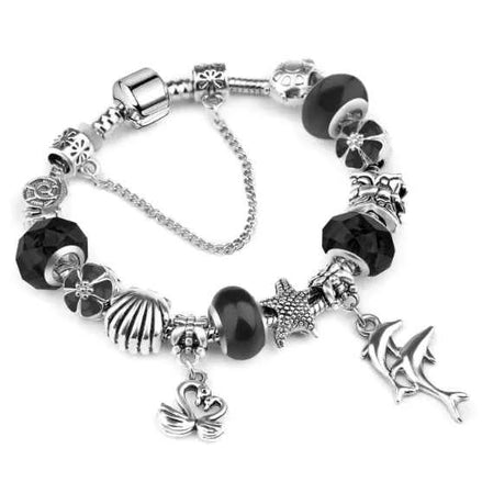 Trendy Ocean Animal Crystal Bracelet – Women’s Marine Charm Jewelry