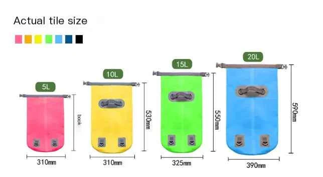 PVC Waterproof Dry Bag – Roll-Top, IPX Waterproof (5L–30L)
