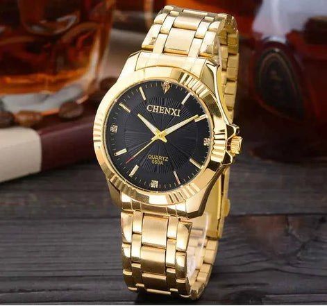 Couple’s Waterproof Quartz Watch – Deluxe Morning Edition, Unisex