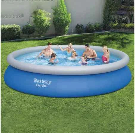 Bestway Inflatable Family Swimming Pool – Large Above Ground Pool for Adults & Kids (300x76cm, Durable PVC, Easy Setup)