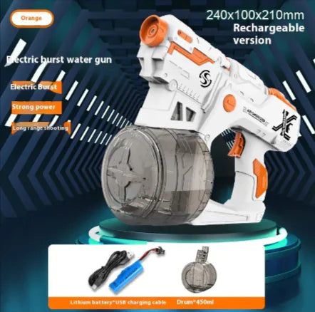🚀 Viral Electric Repeating Water Gun – Long Range Rechargeable Blaster