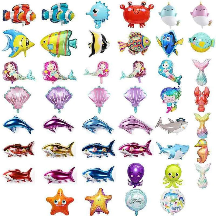Children’s Mermaid Tail Inflatable Balloon Set – Ocean Theme Party Décor for Kids