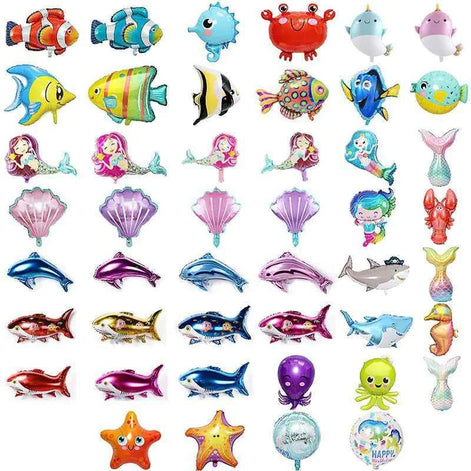 Children’s Mermaid Tail Inflatable Balloon Set – Ocean Theme Party Décor for Kids