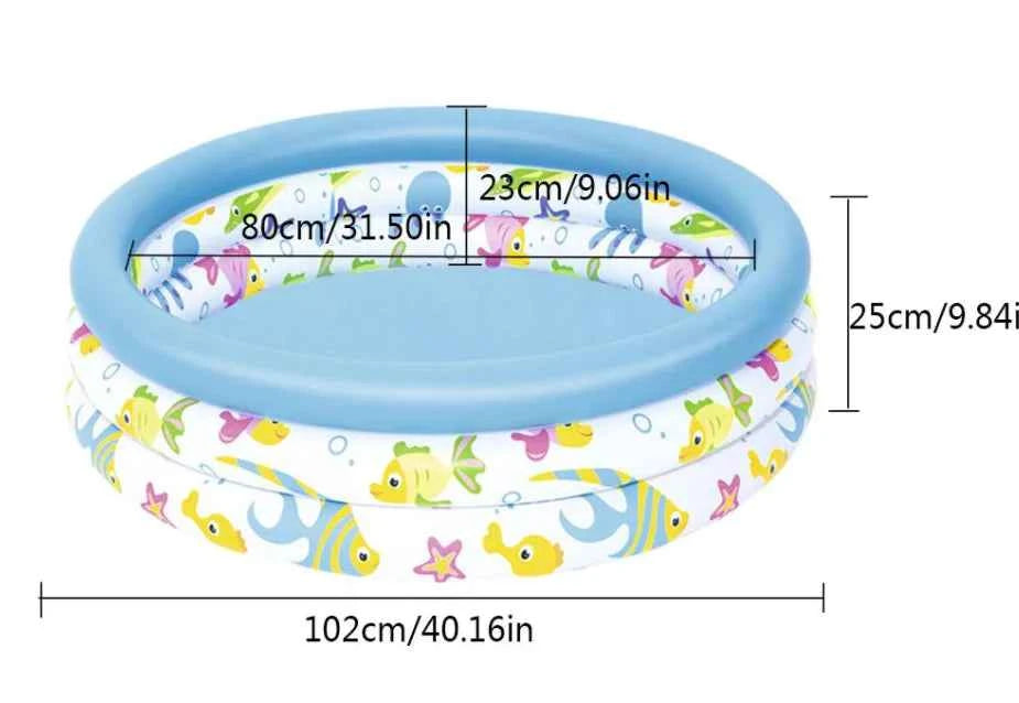 Inflatable Round Swimming Pool for Infants – Durable Baby Pool for Outdoor Summer Fun (Model 51009)