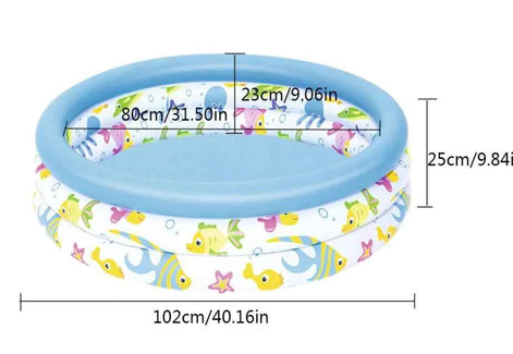Inflatable Round Swimming Pool for Infants – Durable Baby Pool for Outdoor Summer Fun (Model 51009)