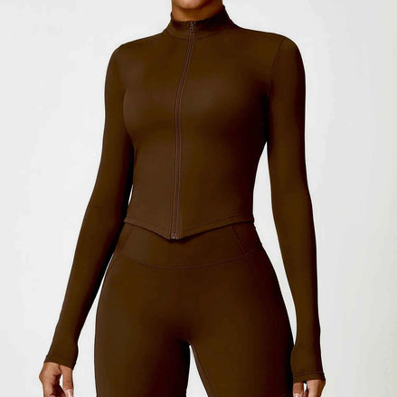 Women’s Long Sleeve Yoga Wear – Tight Fit, Breathable & Stretch