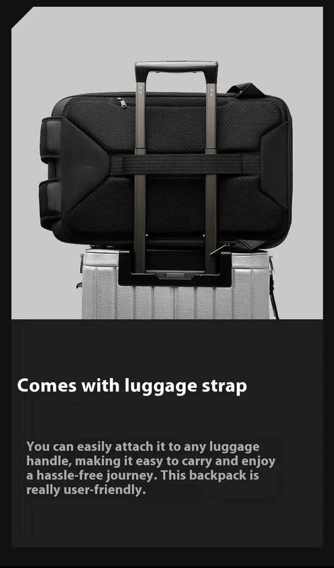 Cyber Laptop Backpack – Anti-Theft, Hard Shell, USB Charging, 14-Inch Travel Bag