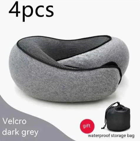 Premium Memory Foam Travel Neck Pillow | Ergonomic U-Shaped Support Cushion for Flights, Car & Office