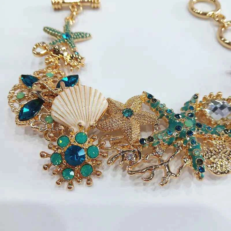 Ocean-Themed Starfish & Anchor Bracelet – 99 Carat Inspired Jewelry