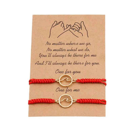 Ocean Wave Magnetic Bracelet Pair – Couple Matching Jewelry