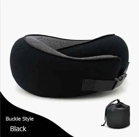 Premium Memory Foam Travel Neck Pillow | Ergonomic U-Shaped Support Cushion for Flights, Car & Office