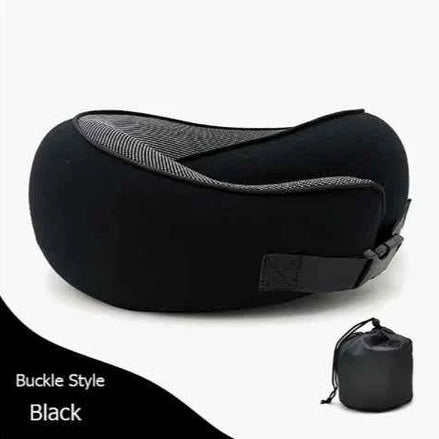Premium Memory Foam Travel Neck Pillow | Ergonomic U-Shaped Support Cushion for Flights, Car & Office