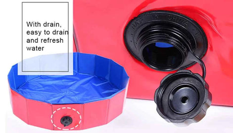 Foldable Pet Swimming Pool – Durable PVC Bathing & Play Pool for Dogs & Cats