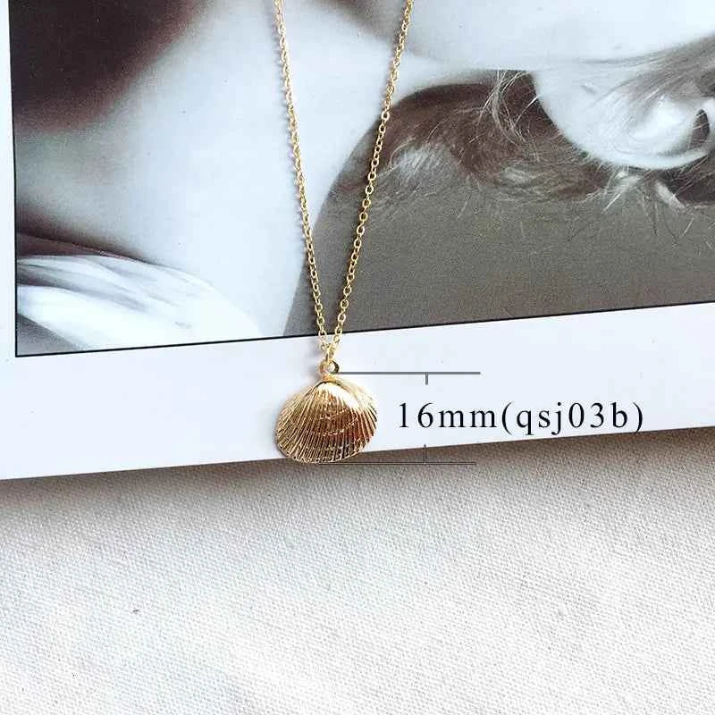Alloy Shell Necklace | Ocean Life Pendant for Women – Elegant Beach Jewelry Gift