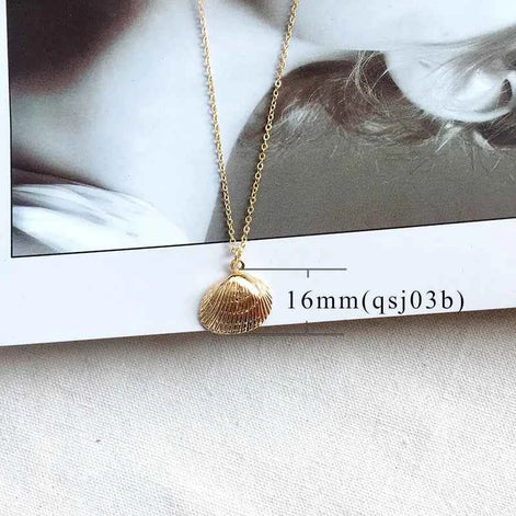 Alloy Shell Necklace | Ocean Life Pendant for Women – Elegant Beach Jewelry Gift