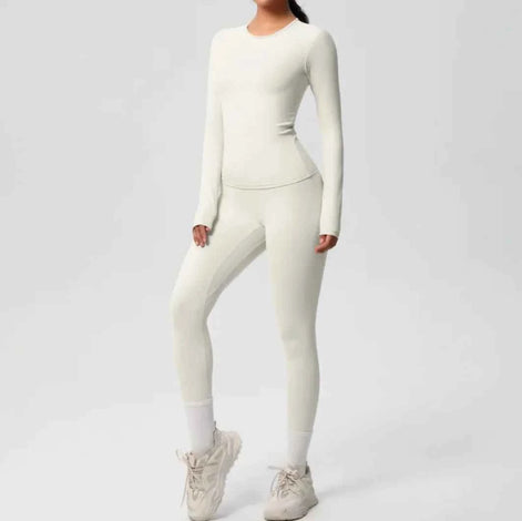 Premium Double-Sided Yoga Suit – Seamless, Stretch & Comfort
