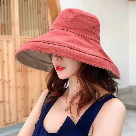 Women’s UV Protection Sun Hat | Wide Brim Foldable Summer Face Shield Hat