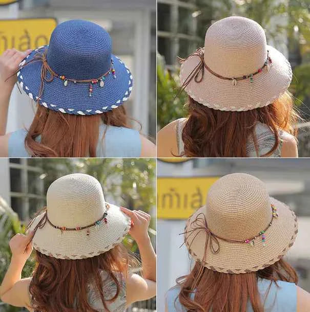Versatile Summer Straw Hat for Women & Girls | Beach UV Protection Sun Hat