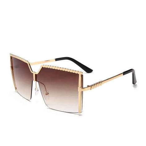 Trendy Frameless Sunglasses | UV400 Ocean Lens Fashion Shades