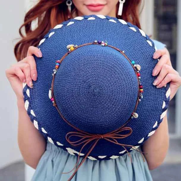 Versatile Summer Straw Hat for Women & Girls | Beach UV Protection Sun Hat