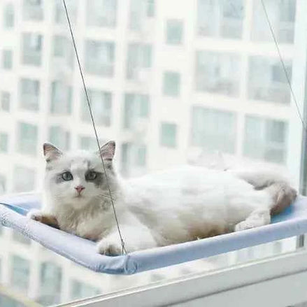 Pet Window Hammock – Cat Hanging Bed with Strong Suction Cups | Cozy Sunbathing Seat for Indoor Cats