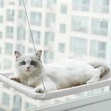 Pet Window Hammock – Cat Hanging Bed with Strong Suction Cups | Cozy Sunbathing Seat for Indoor Cats