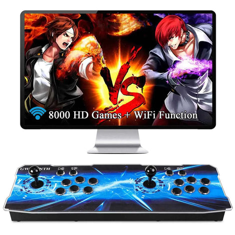 GWALSNTH 3D Pandora Box TT Arcade Game Console 8000 HDMI Video Games with WiFi Function Search/Save/Hide/ Pause GamesFavorite ListUp to 4 Players ……