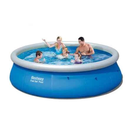 Bestway Inflatable Family Swimming Pool – Large Above Ground Pool for Adults & Kids (300x76cm, Durable PVC, Easy Setup)