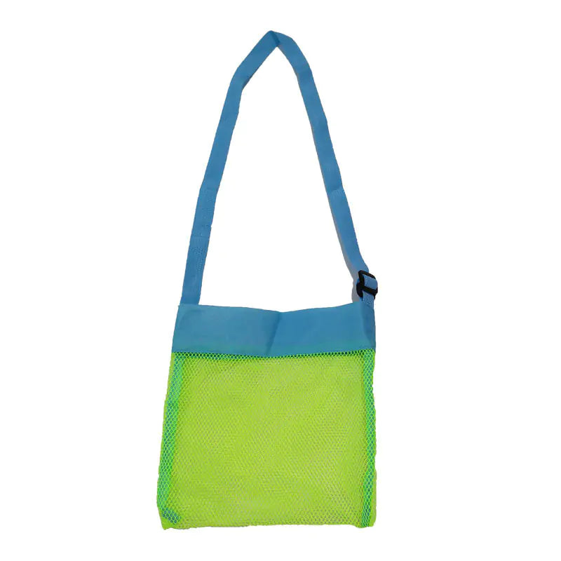 Summer Portable Mesh Beach Bag – Lightweight Toy & Shell Organizer for Kids