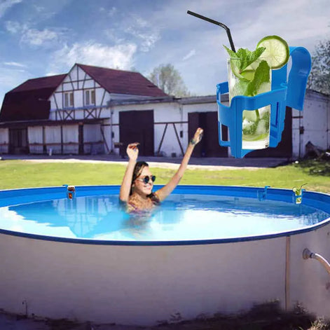 Swimming Pool Cup Holders – Multifunctional Plastic Drink Hangers for Poolside Storage
