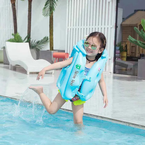 Children’s Inflatable Life Jacket – Safe & Comfortable Swim Vest for Kids Ages 3–10 (PVC Material, Adjustable Buckles)