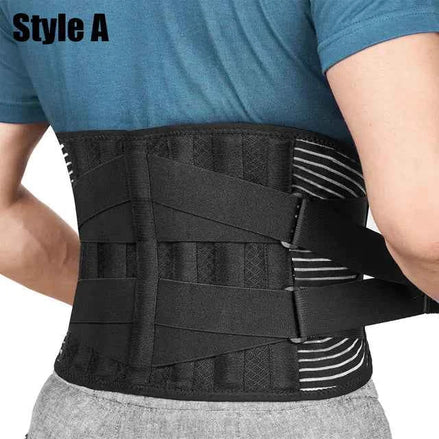 Lumbar Support Belt for Pain Relief, Sciatica & Back Support | Adjustable Breathable Lower Back Brace for Men & Women