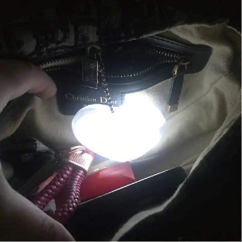 Heart LED Purse Light – Motion Sensor Bag Light for Handbags, Totes & Backpacks