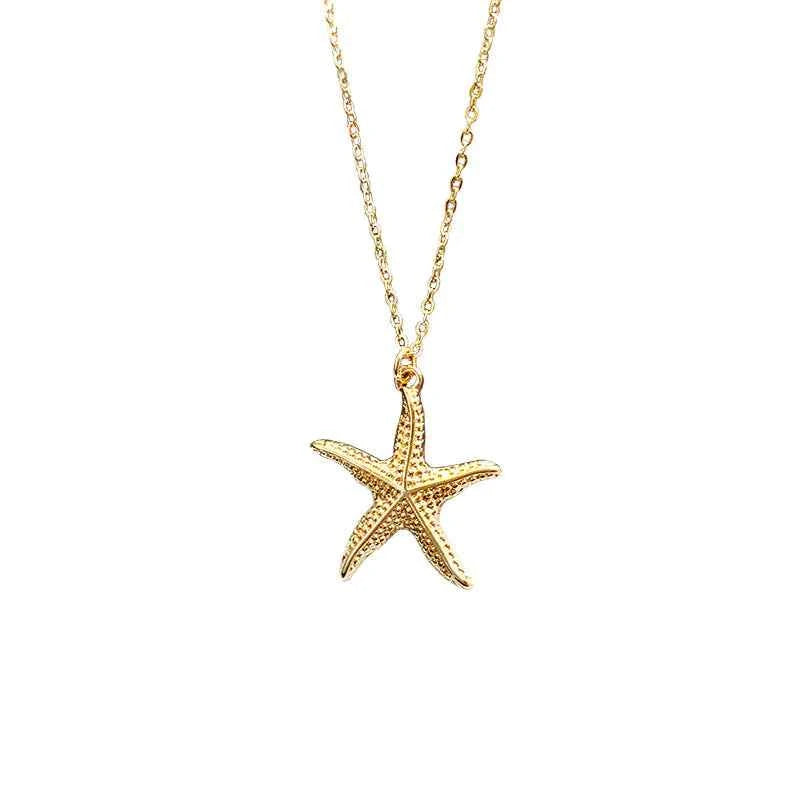 Alloy Shell Necklace | Ocean Life Pendant for Women – Elegant Beach Jewelry Gift