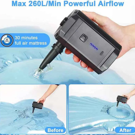 Wireless Electric Air Pump – Portable Rechargeable Inflator for Swimming Pools, Toys & Outdoor Gear