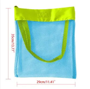 Summer Portable Mesh Beach Bag – Lightweight Toy & Shell Organizer for Kids