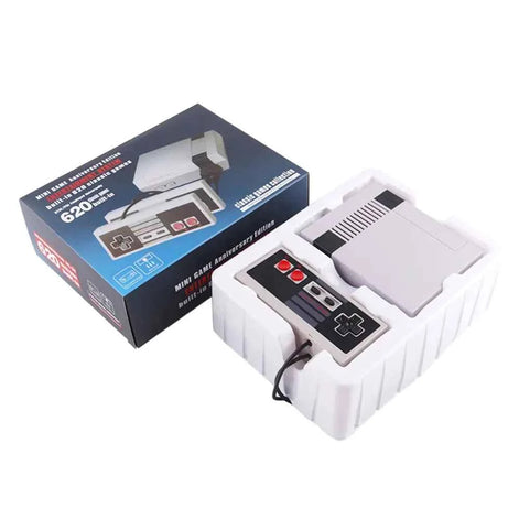 Mini Retro Home Video Game Console – 620+ Classic Games, Dual Controllers, Family Fun Entertainment