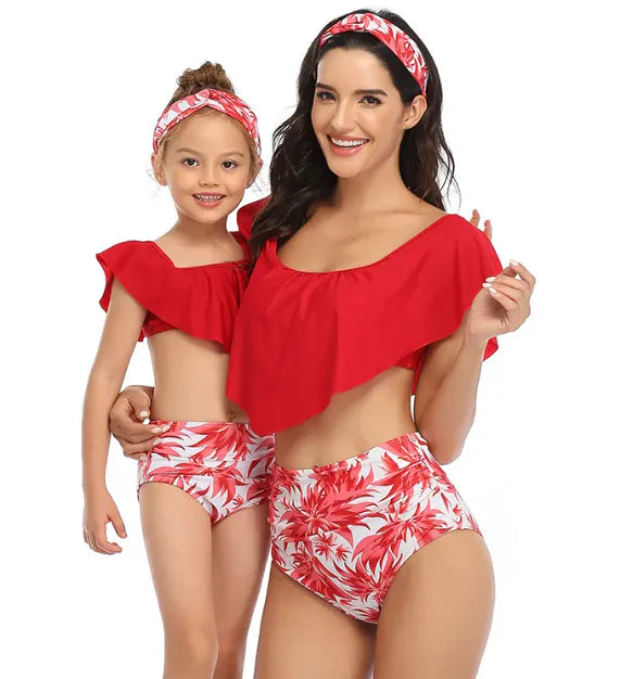 Mommy & Me Matching Bikini Set – Family Swimwear Collection