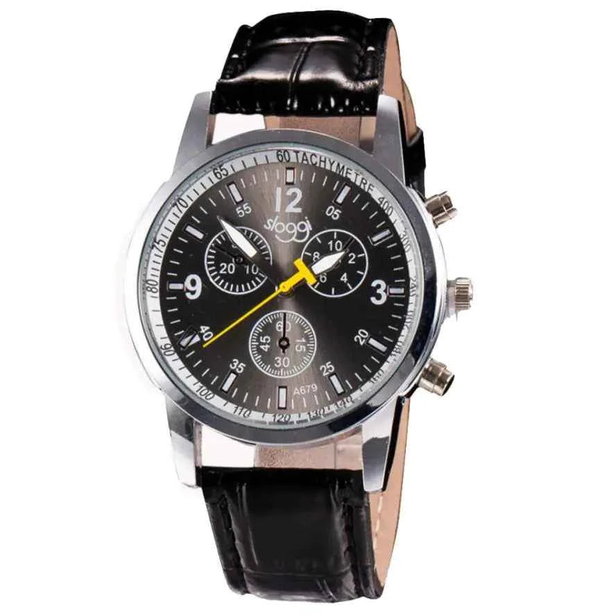 Unisex Fashion Leather Quartz Watch – Casual & Elegant Style