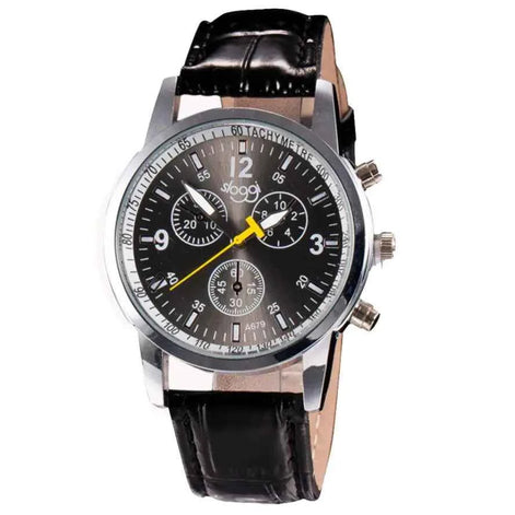 Unisex Fashion Leather Quartz Watch – Casual & Elegant Style