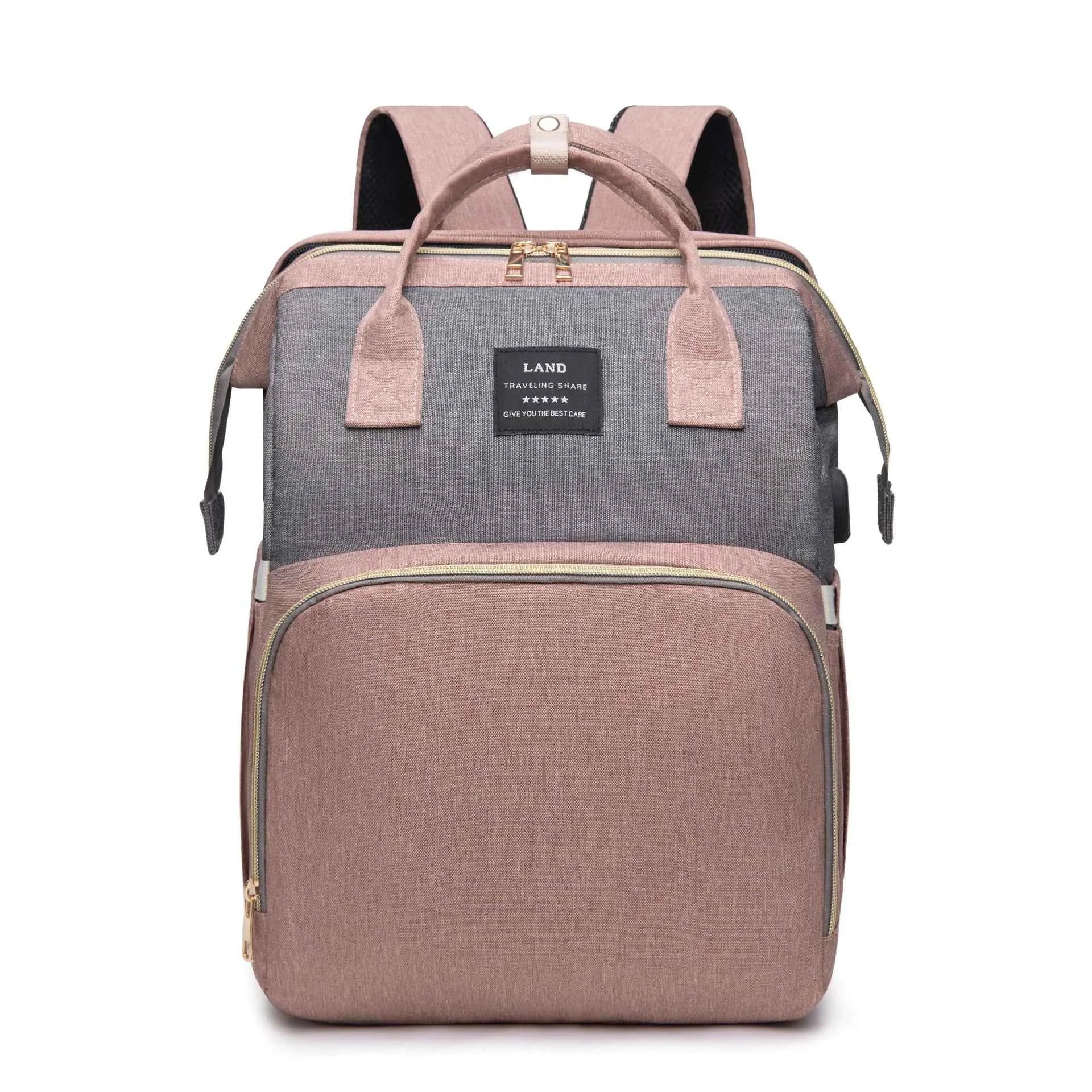 Durable Mommy Travel Backpack – Stylish, Large-Capacity Diaper Bag with Ergonomic Design for Moms