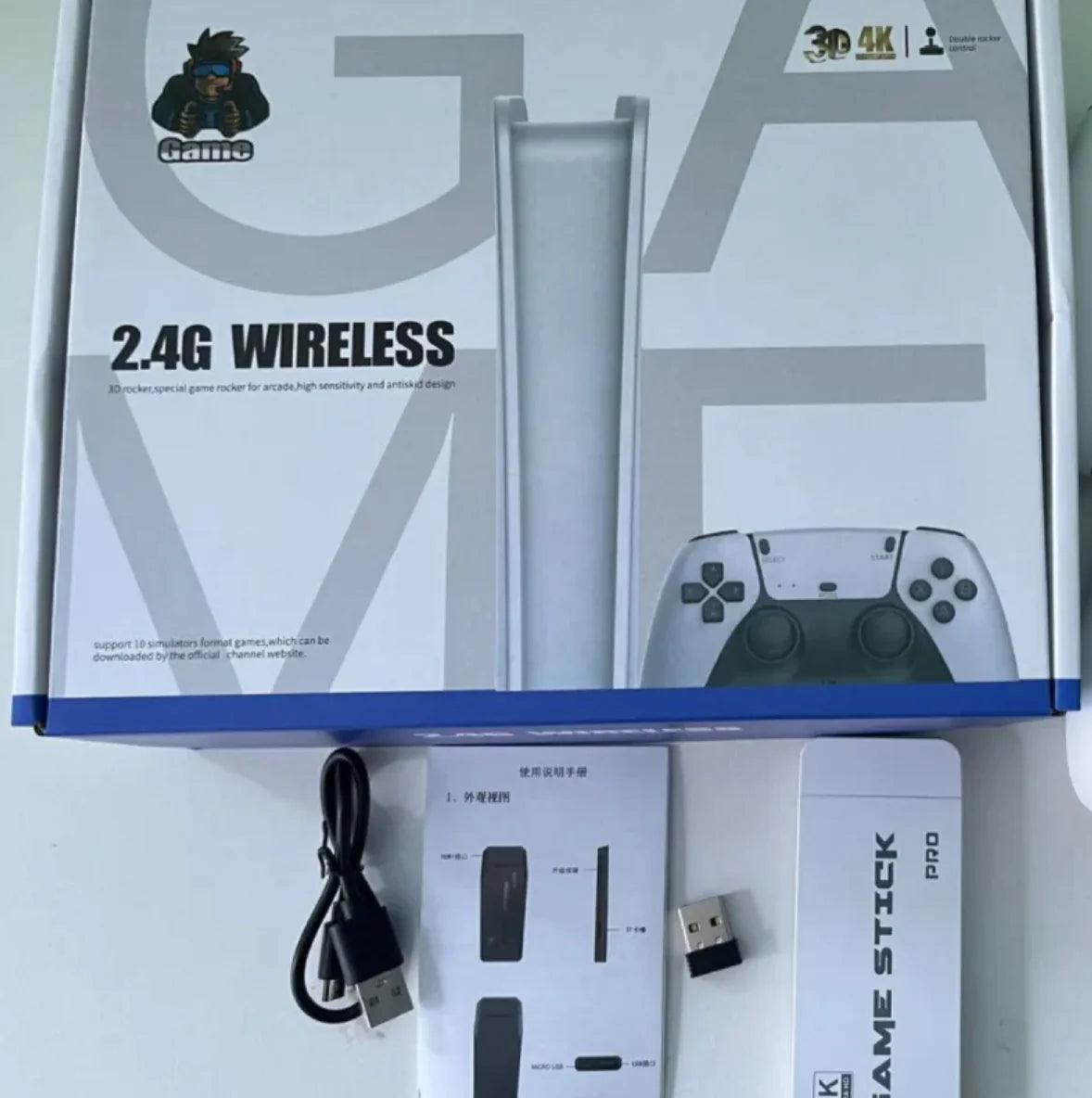 🎮 M15 Wireless TV Game Console – 10,000+ Retro Games, Dual Wireless Controllers & HDMI Plug & Play