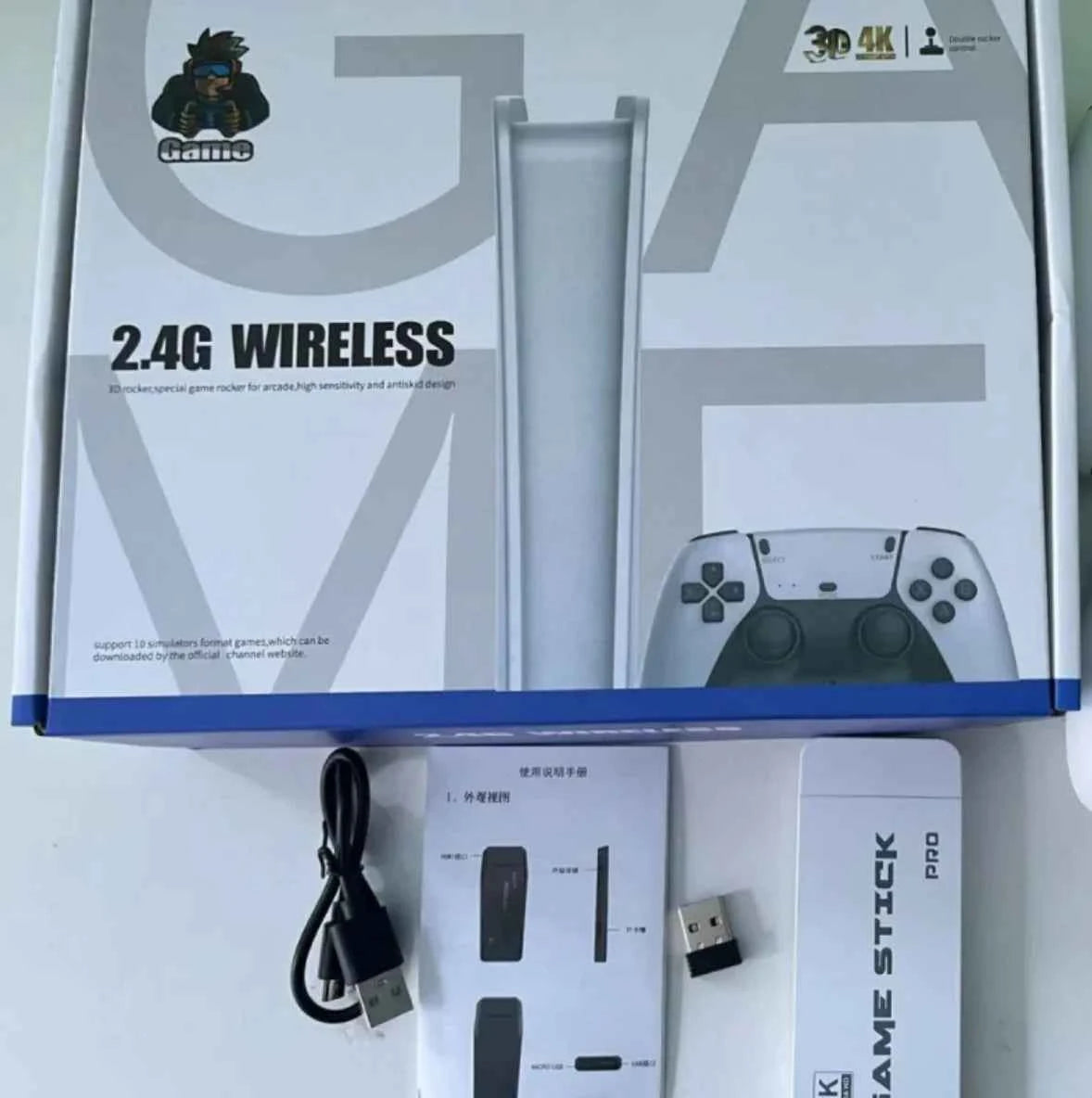 M15 Wireless TV Game Console – 10,000+ Retro Games, Dual Wireless Controllers & HDMI Plug & Play