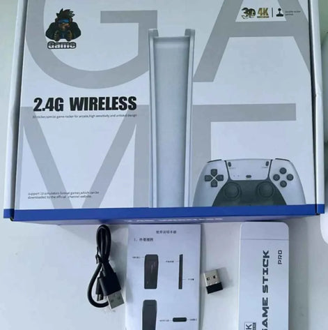 M15 Wireless TV Game Console – 10,000+ Retro Games, Dual Wireless Controllers & HDMI Plug & Play