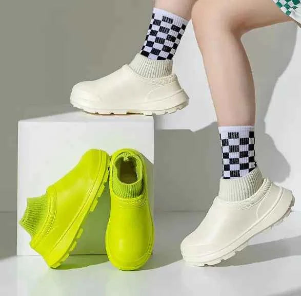 Women’s Fashionable Waterproof Cotton Slippers – Soft, Stylish & Durable
